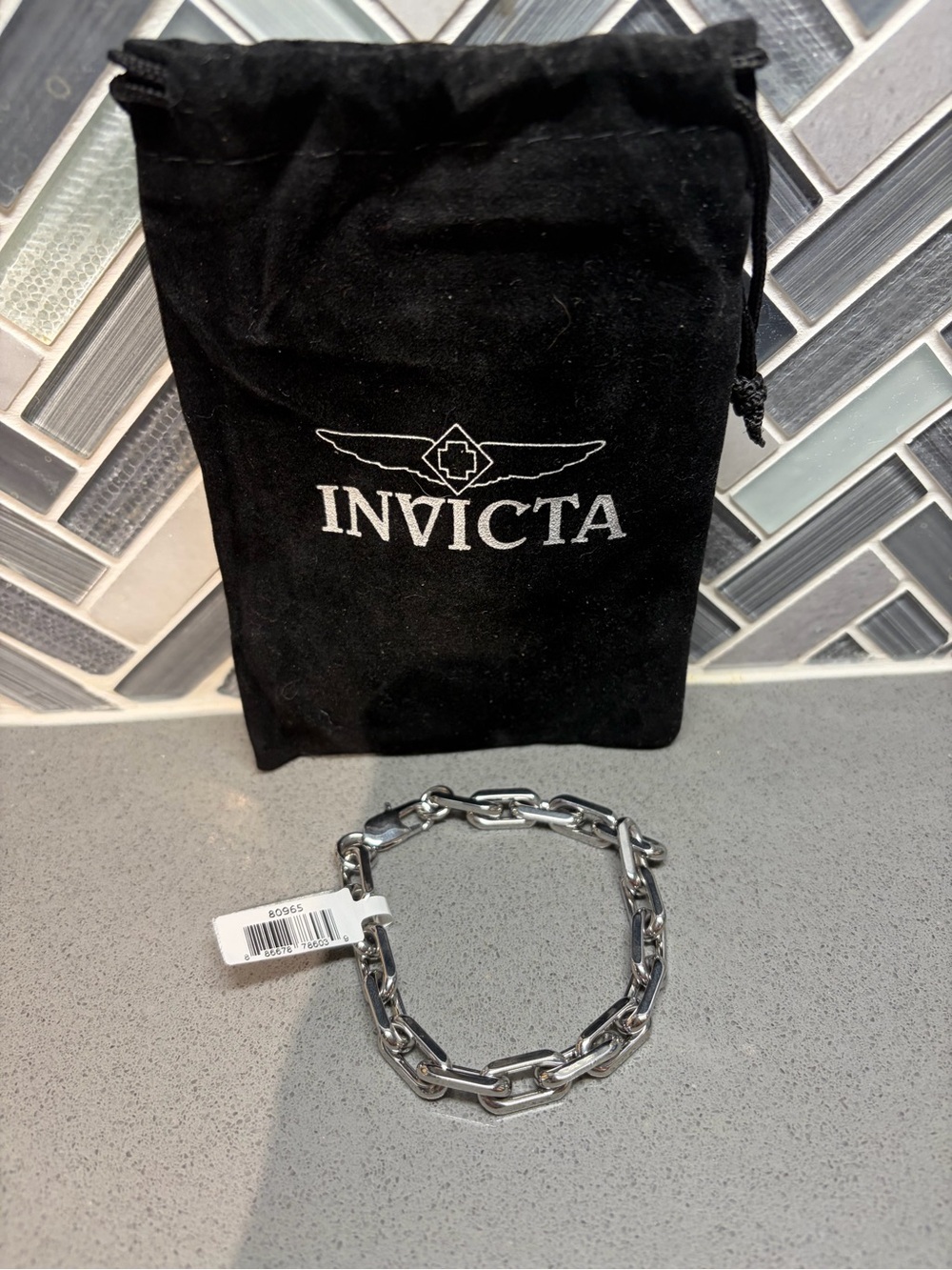Invicta Men’s Silver Chain Link Bracelet